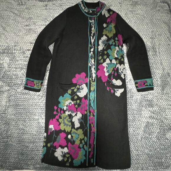 J. Jill Women’s Cardigan Sweater Long Heavy Fabric Snap Button Size Small - Picture 1 of 8